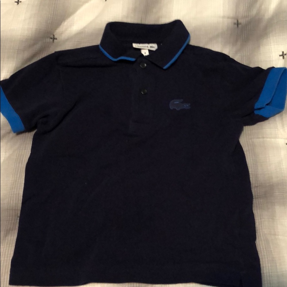 Lacoste Blue Polo 3Y - EUC